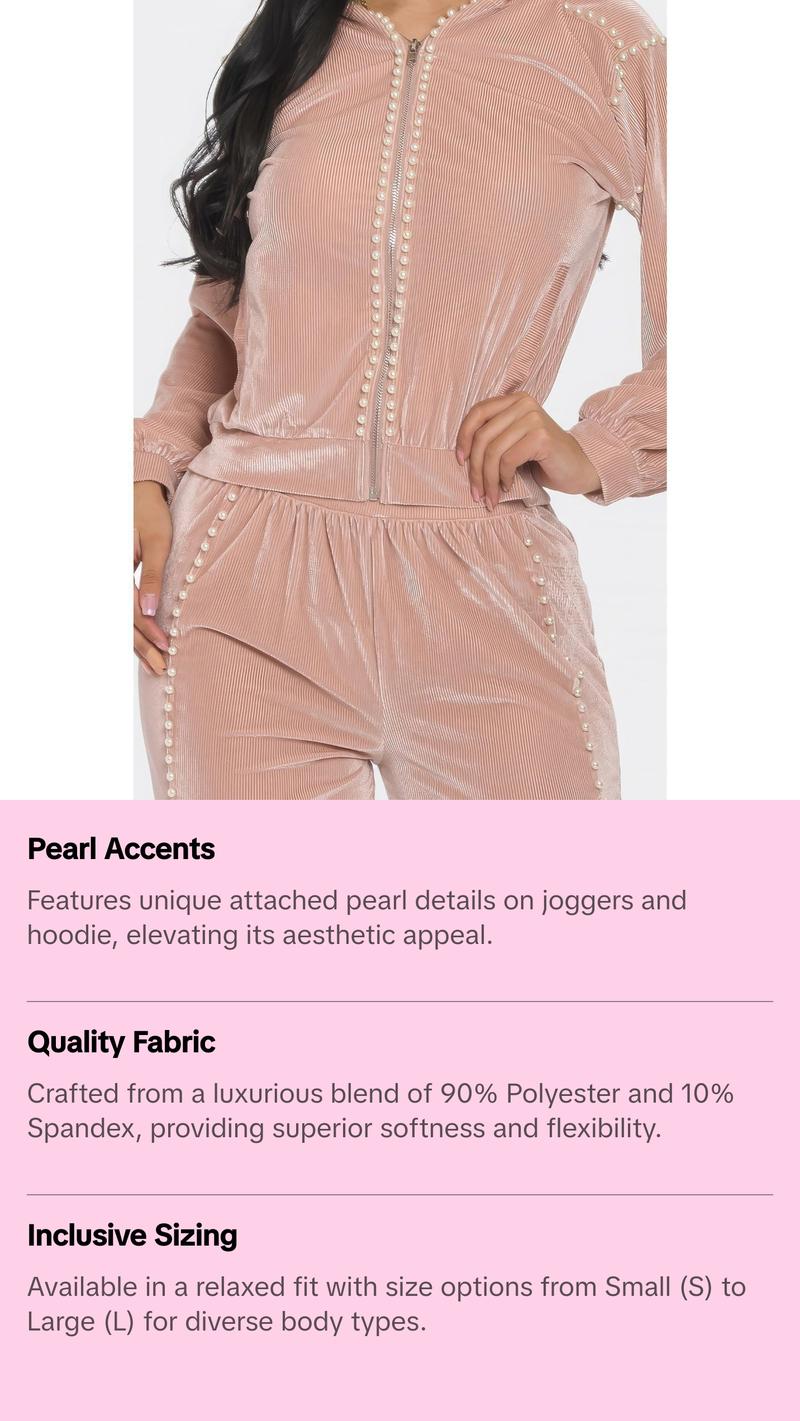 Jogger With Pearls Set
