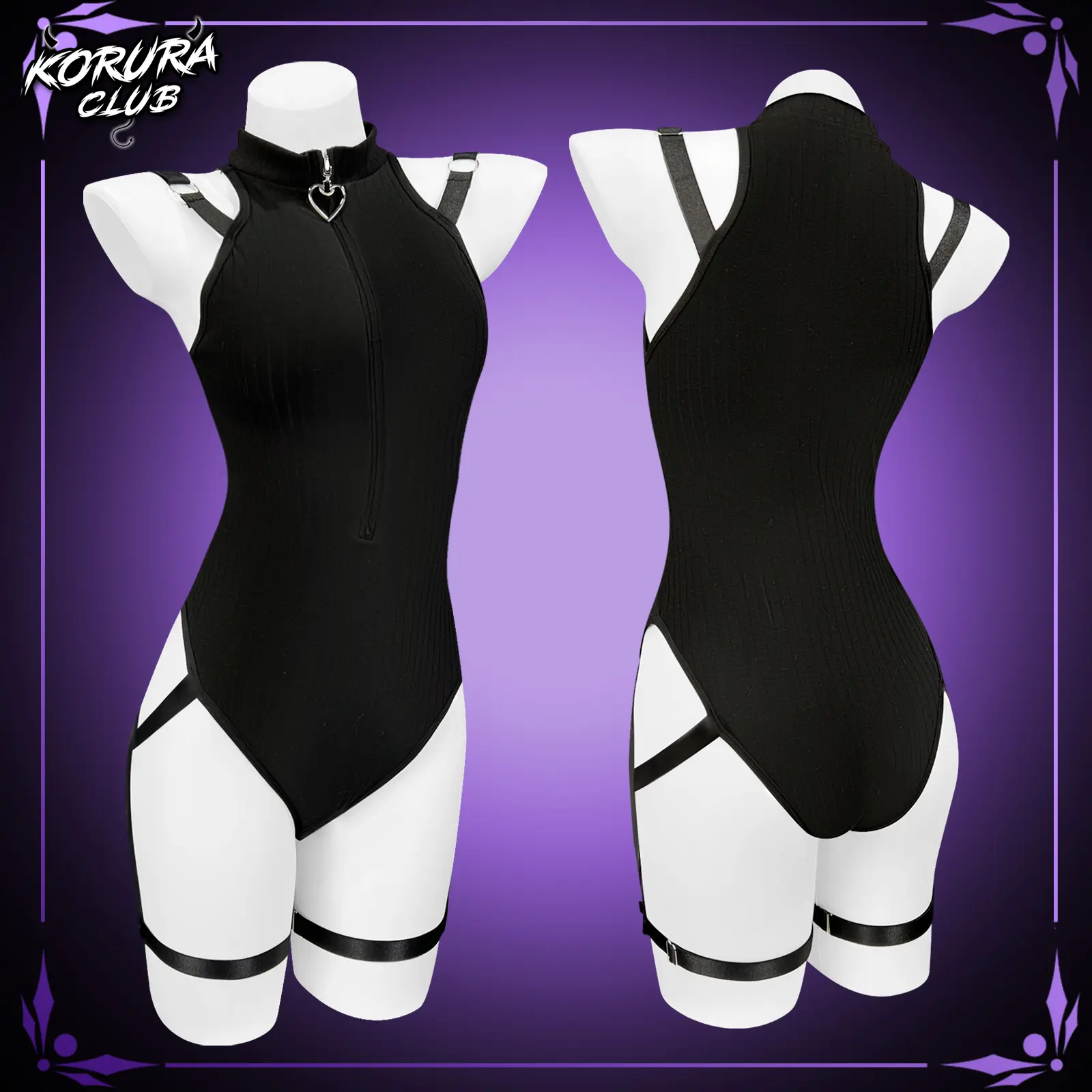 KORURACLUB Women Samurai Inspired Bodysuit Stylish Outfit