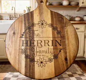 Custom Family Name Cutting Board