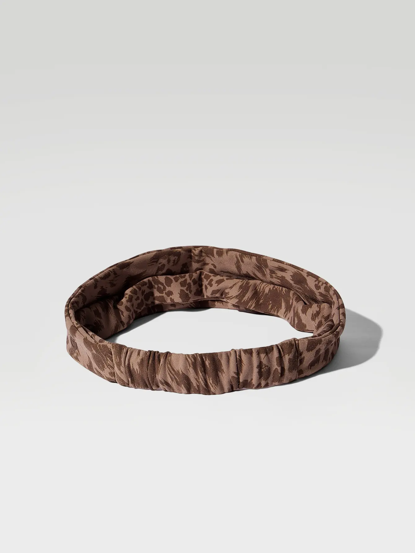 GLOWMODE FeatherFit-Air Brown Leopard Work It Sweat-Absorbent Training Headband Gym