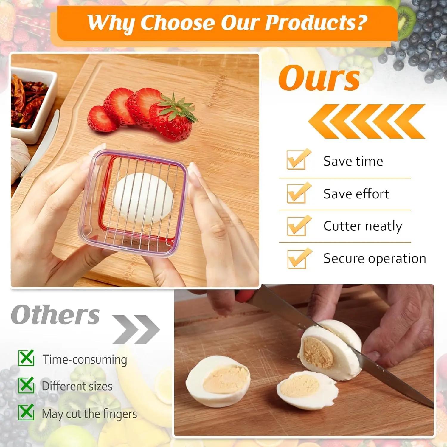 Multi-Purpose Portable Kitchen Cup Slicer Stainless Steel Blade Strawberry Banana and Vegetable Cutting Tool