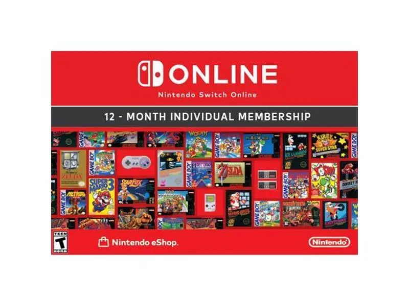 Nintendo Switch Online 12-Month Individual Membership [Digital Code]