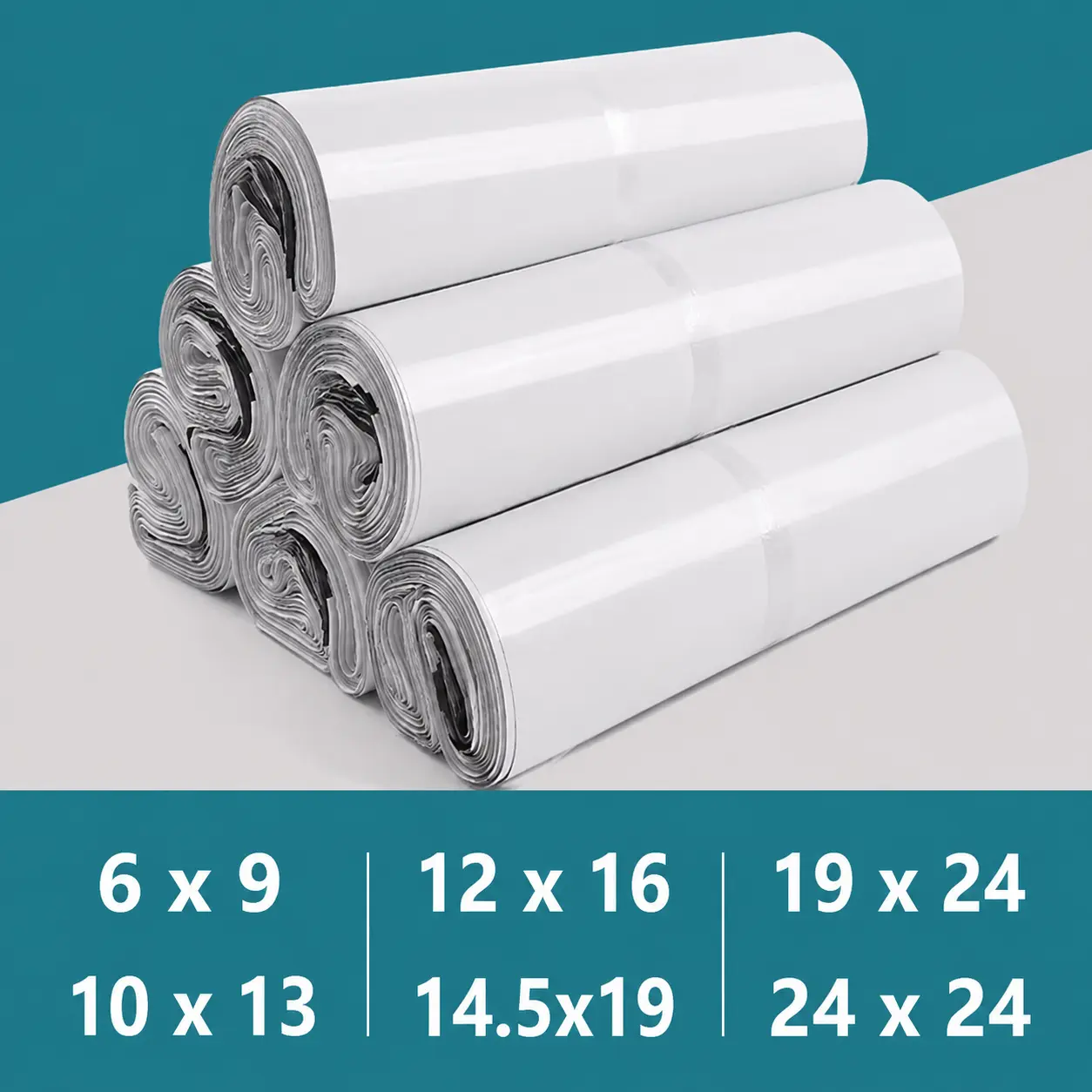 Poly Mailers Shipping Bags - Self-Seal Waterproof Polyethylene Envelopes, Multiple Sizes & Thickness for E-Commerce Shipping Needs