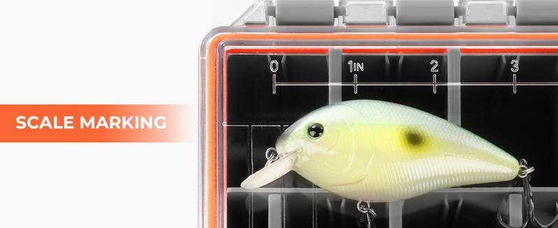 KastKing HyperSeal Waterproof Tackle Box, 3700 Deep Tackle Trays, Fishing Tackle Box Organizer With Removable Dividers, Fishing Gear & Fishing Accessories Storage