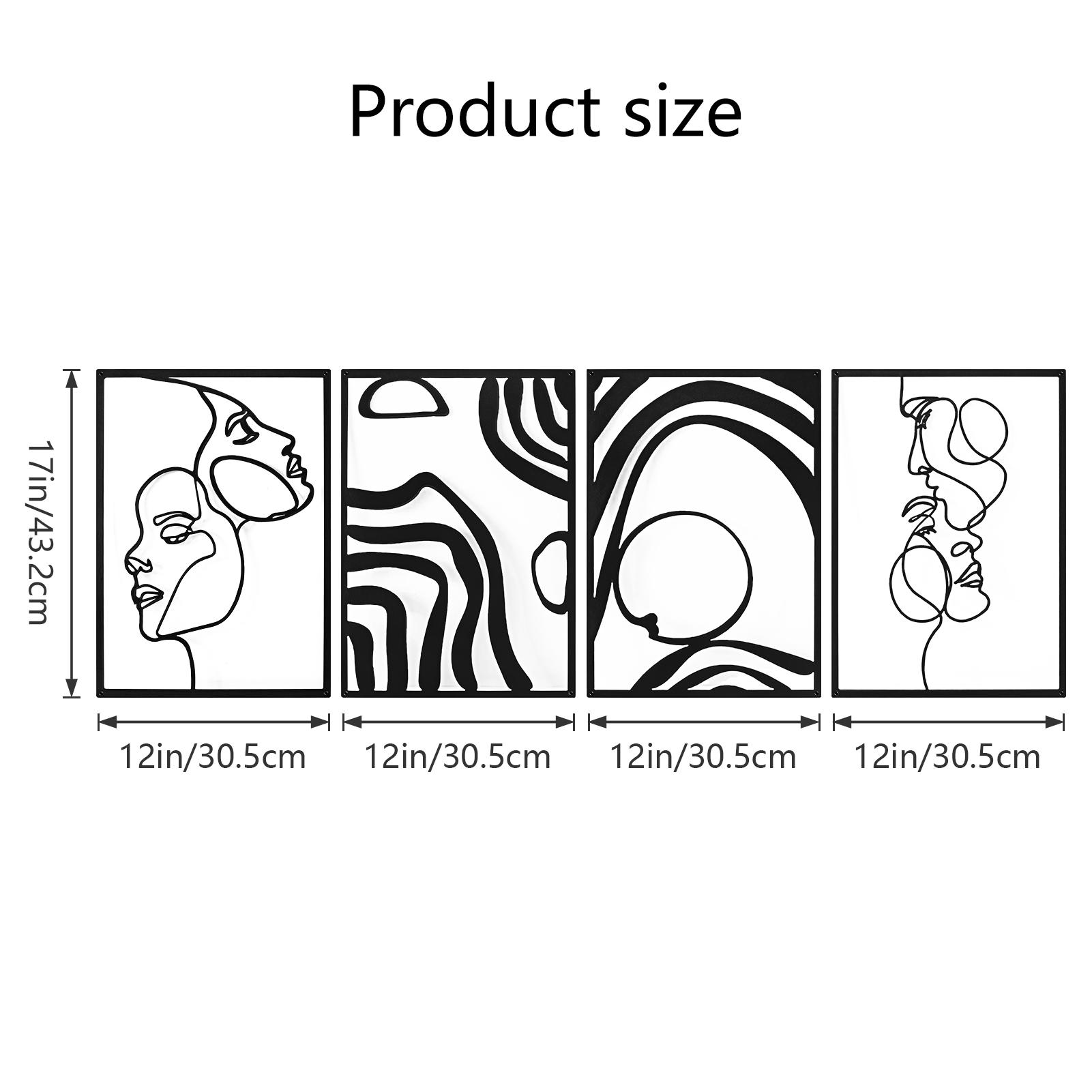 Art3d Metal Wall Art Set Minimalist Line Art Flower Pattern Décor for Living Room Bedroom Dining Room Office Modern 3D Iron Sculptures Home Aesthetic Gift Art3d Metal Wall Art Set Minimalist Line Art Flower Pattern Décor for Living Room Bedroom Dining Room Office Modern 3D Iron Sculptures Home Aesthetic Gift