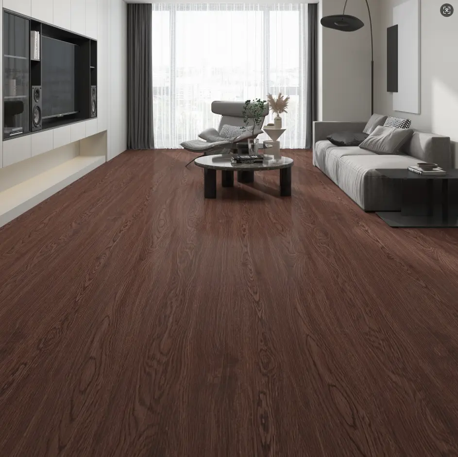 BRODARK Vintage Large Adhesive Floor Stickers - 118.11x15.75in Thick No-Glue Glue-Free Peelable Scratchproof Wear-Resistant Easy-Cleaning Removable DIY Wood-Look Vinyl Flooring for Living Room, Bedroom Home Improvement, No-Glue Vinyl Flooring