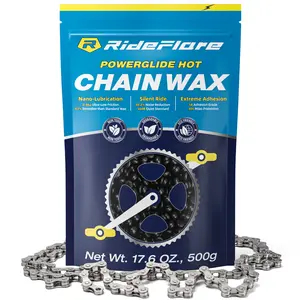 RideFlare Bike Chain Wax Eco-Friendly Formula, 500g - Clean Ride, Superior Drivetrain Care, Low Friction