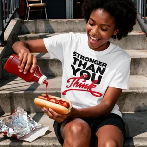 Inspirational Quote Tee | Stronger Than You Think Soft Cotton