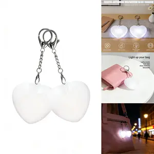 Heart shaped USB charging keychain light | Women's heart-shaped lighting function fashion accessory, Valentine's Day gift