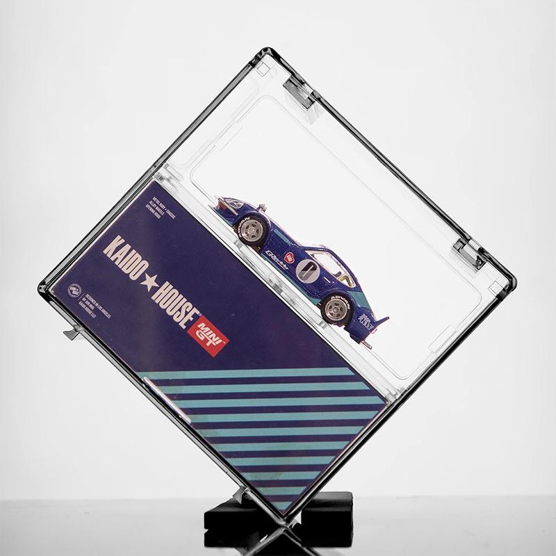 〔CC55〕1Set Double Layer Small Scale Car Model Display Box Transparent Dustproof Storage Box Large Capacity Desktop Organizer Box