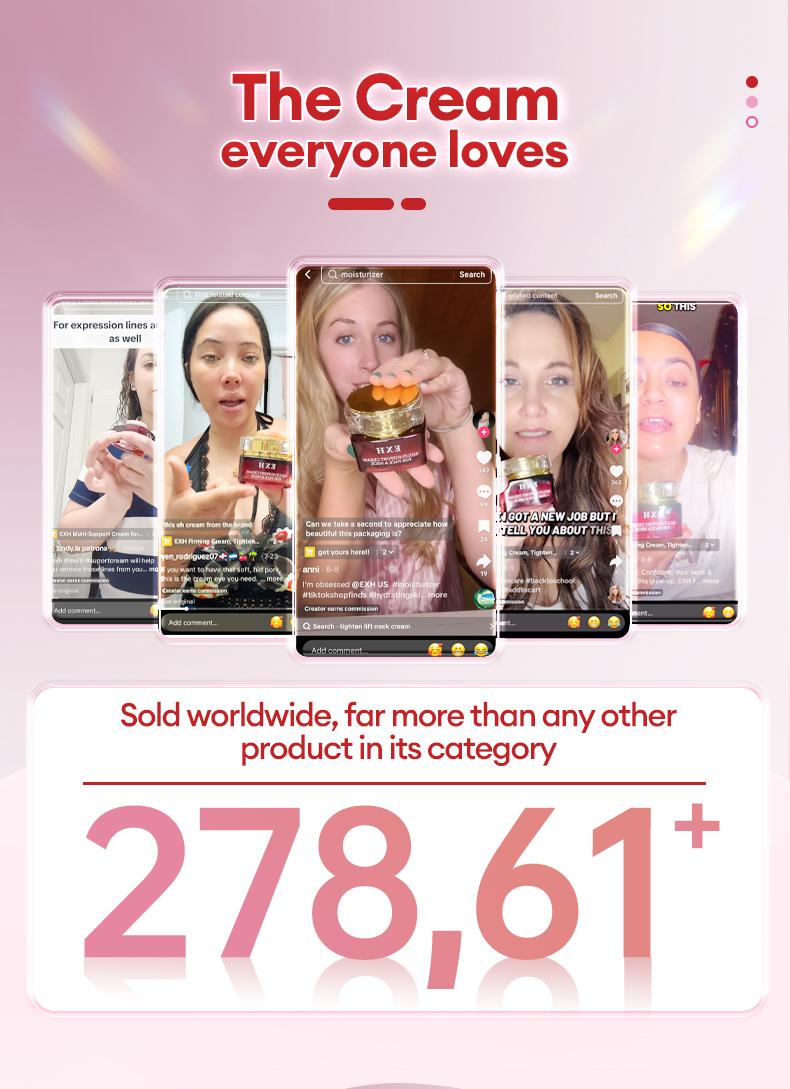 EXH Neck & Face Lifting Cream – Reduces Wrinkles, Firms Sagging Skin, and Restores Elasticity-B3