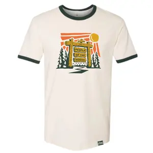 People of the Woods Trailhead Unisex Short Sleeve Ringer Tee