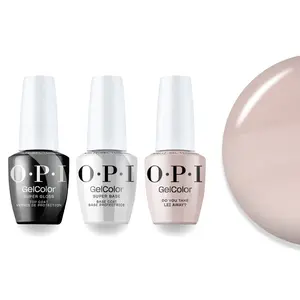 OPI Intelli-Gel Combo - Super Base Coat, Super Gloss Top Coat & H67 Do You Take Lei Away, FREE Nail Sticker MO-658