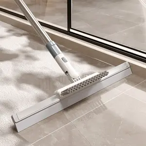 A Multifunctional Magic Broom with a Rotating Scraping Head, for Household Floor Cleaning, a Thickened Handle, Suitable for Bathrooms, Floor Water Scraping, Tiles, And Car Windows