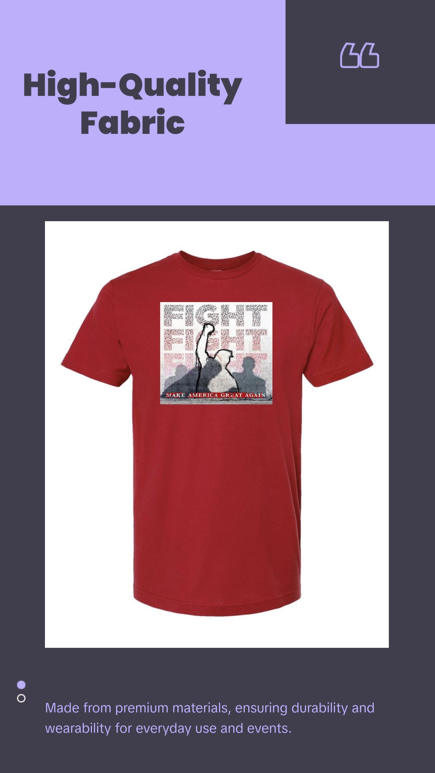 Unisex Iconic Trum Fight Fight Fight T-shirt