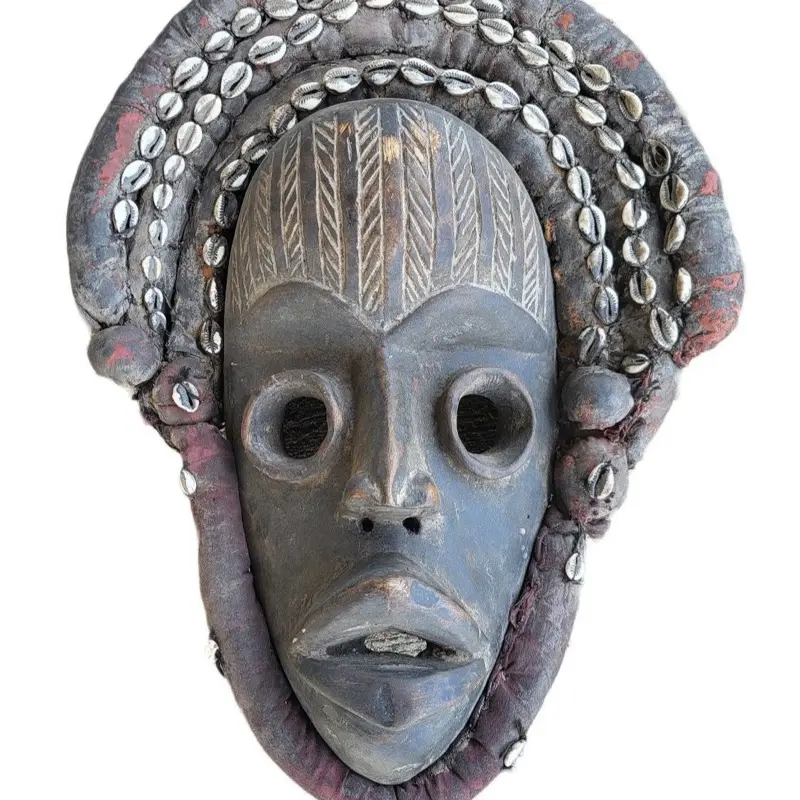 Antique Dan Mask from Ivory Coast West African Region 1800s Ceremonial Mask with Authenticity Document
