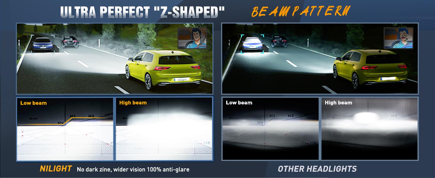 Nilight Headlight Assembly for 2005 2006 Toyota Tundra 4 Door Double Crew Cab 2005 2006 2007 Sequoia Pickup Replacement Black Housing Amber Reflector Driver and Passenger Side Nilight Headlight Assembly for 2005 2006 Toyota Tundra 4 Door Double Crew Cab 2005 2006 2007 Sequoia Pickup Replacement Black Housing Amber Reflector Driver and Passenger Side