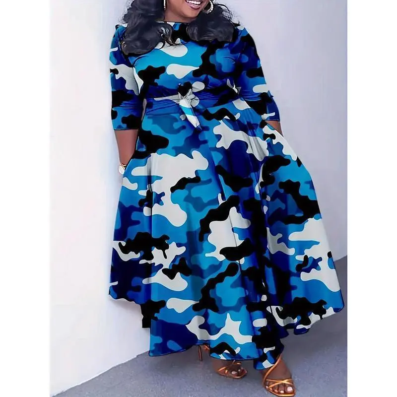 chinese dress ladies Camo Maxi Dress – Shop Besos Boutique main image 1