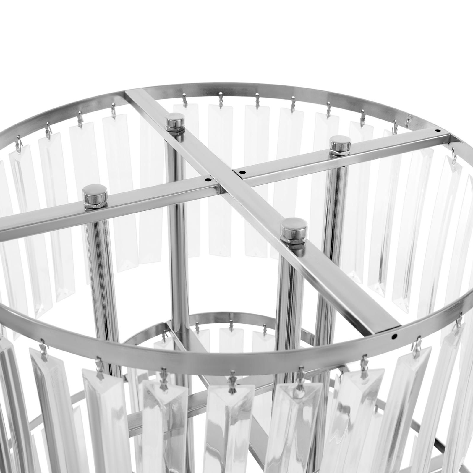 Clear Acrylic 5 Tier Flower Stand 2Pcs for Wedding Birthday Party Centerpiece Display