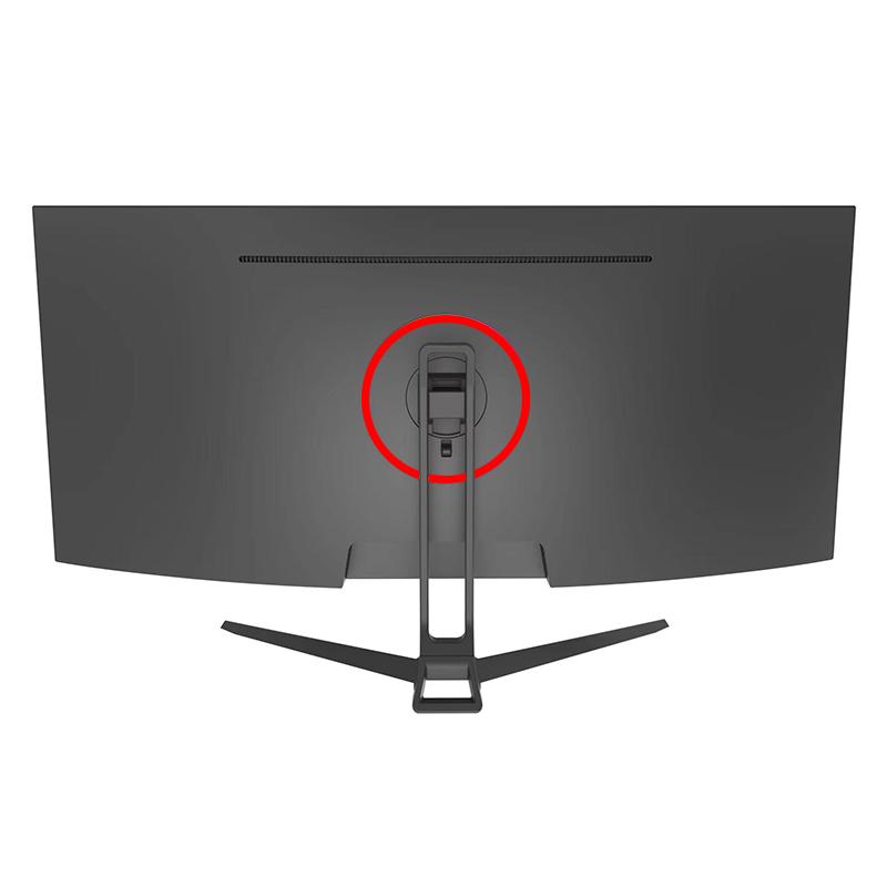 Gawfolk Curved Gaming Monitor 34-inch UWQHD 3440x1440P, 1500R Ultra-Wide PC screen 165Hz, curved computer screen, VA screen panel, Displayport+HDTV, VESA 75 * 75mm
