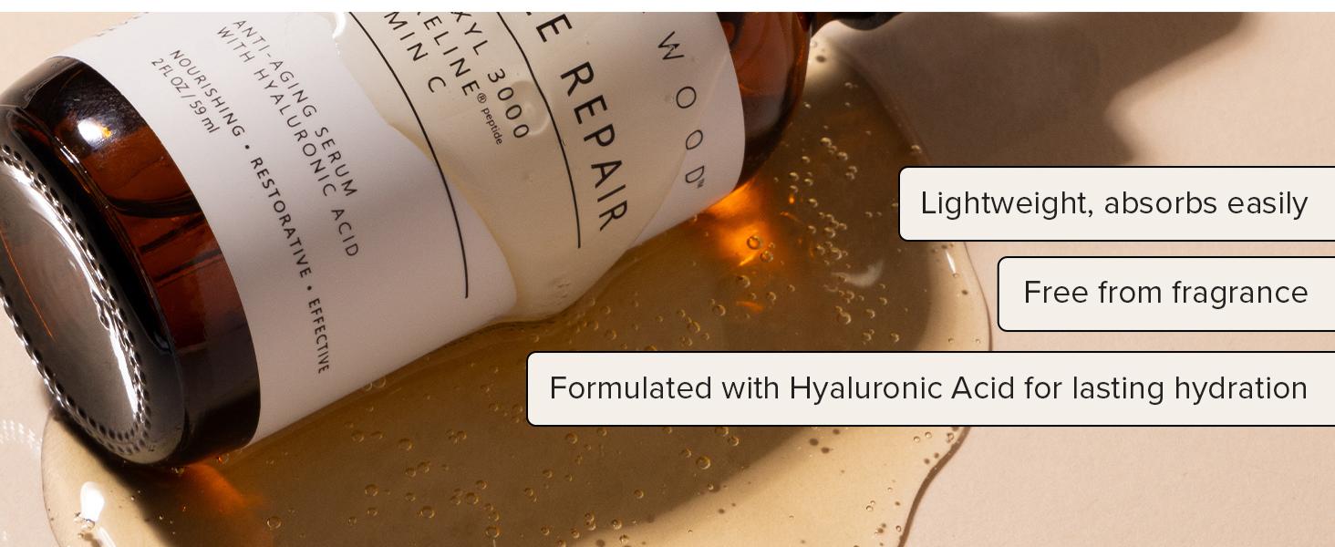 Triple Repair Serum with Matrixyl 3000, Argireline, Hyaluronic Acid & Vitamin C | Anti-Aging, Collagen Boosting, Hydrating & Brightening | Fragrance-Free Triple Repair Serum with Matrixyl 3000, Argireline, Hyaluronic Acid & Vitamin C | Anti-Aging, Collagen Boosting, Hydrating & Brightening | Fragrance-Free