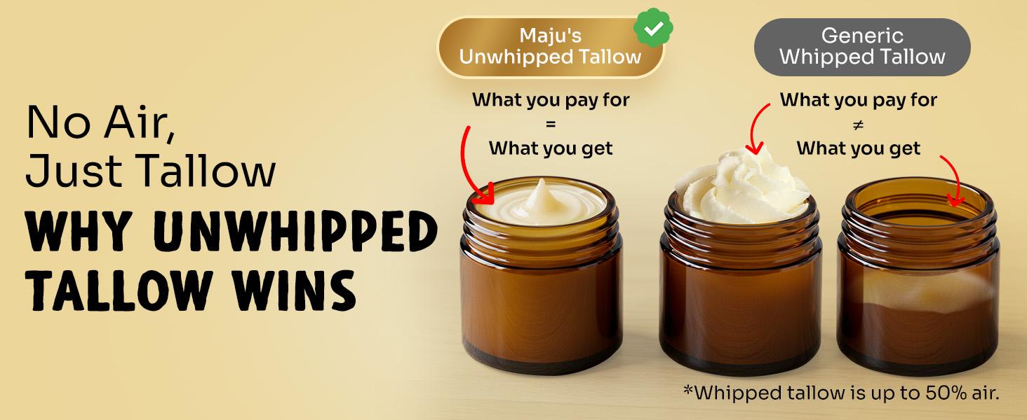 MAJU Tallow Black Seed Honey Balm, 2 FL OZ, Grassfed Beef Tallow, Manuka Honey, Organic Black Seed Oil & Beeswax, Gentle Moisturizer for All Skin Types, Radiant Hydrated Skin Care - Deeply Moisturizing