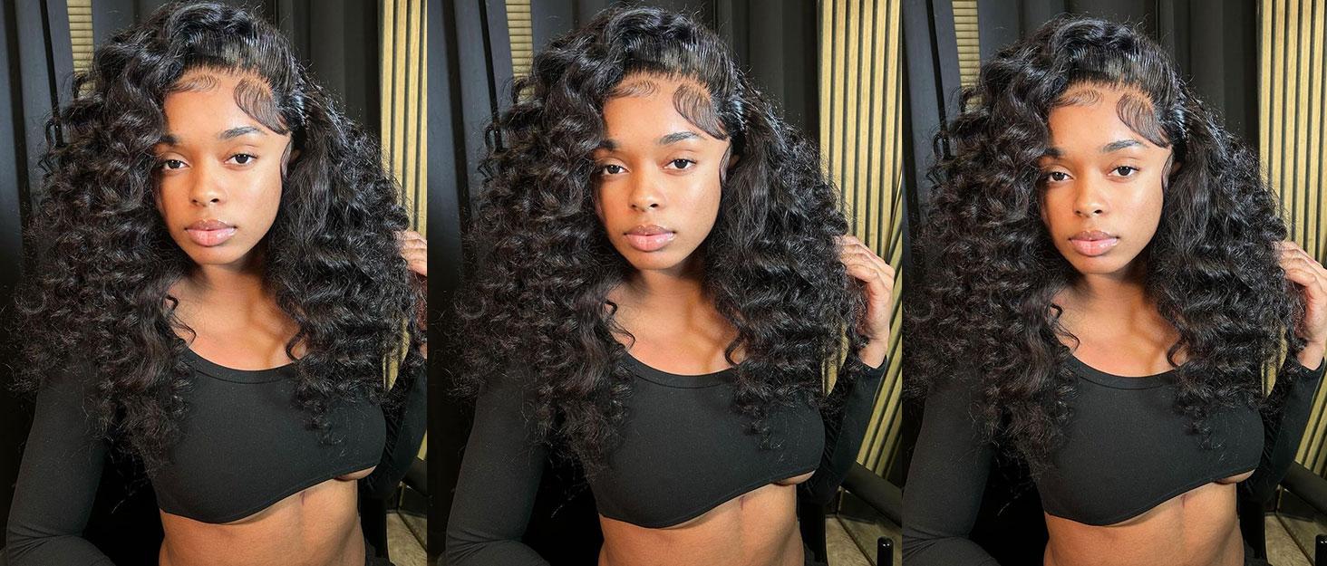 【NEW IN】Lemoda 13x6 Burmese Loose Deep Wave Curly Wig Human Hair 200 Density 13x4 Curly Lace Front Wigs Human Hair HD Transparent Lace Wig Pre Plucked 15A Burmese Virgin Human Hair Wigs for Women