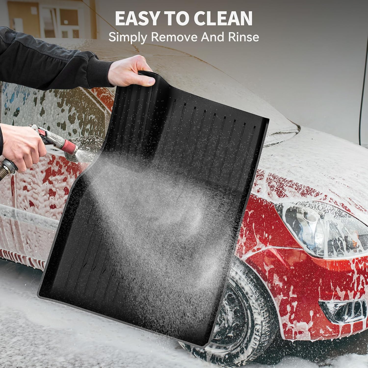 YITAMOTOR Floor Mats Fit for Tesla New Model Y Juniper 2025 5-Seater (NOT for 7-Seat), 9PCS TPE All-Weather Car Mats Full Set Interior Accessories with 1st & 2nd Row, Back Seat Mats and Cargo Liner