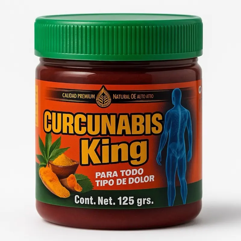 Curcunabis King Turmeric Gel, 125g Anti-Inflammatory Skincare Moisturizer with Healing & Skin Repair Benefits (Pomada Alternative)