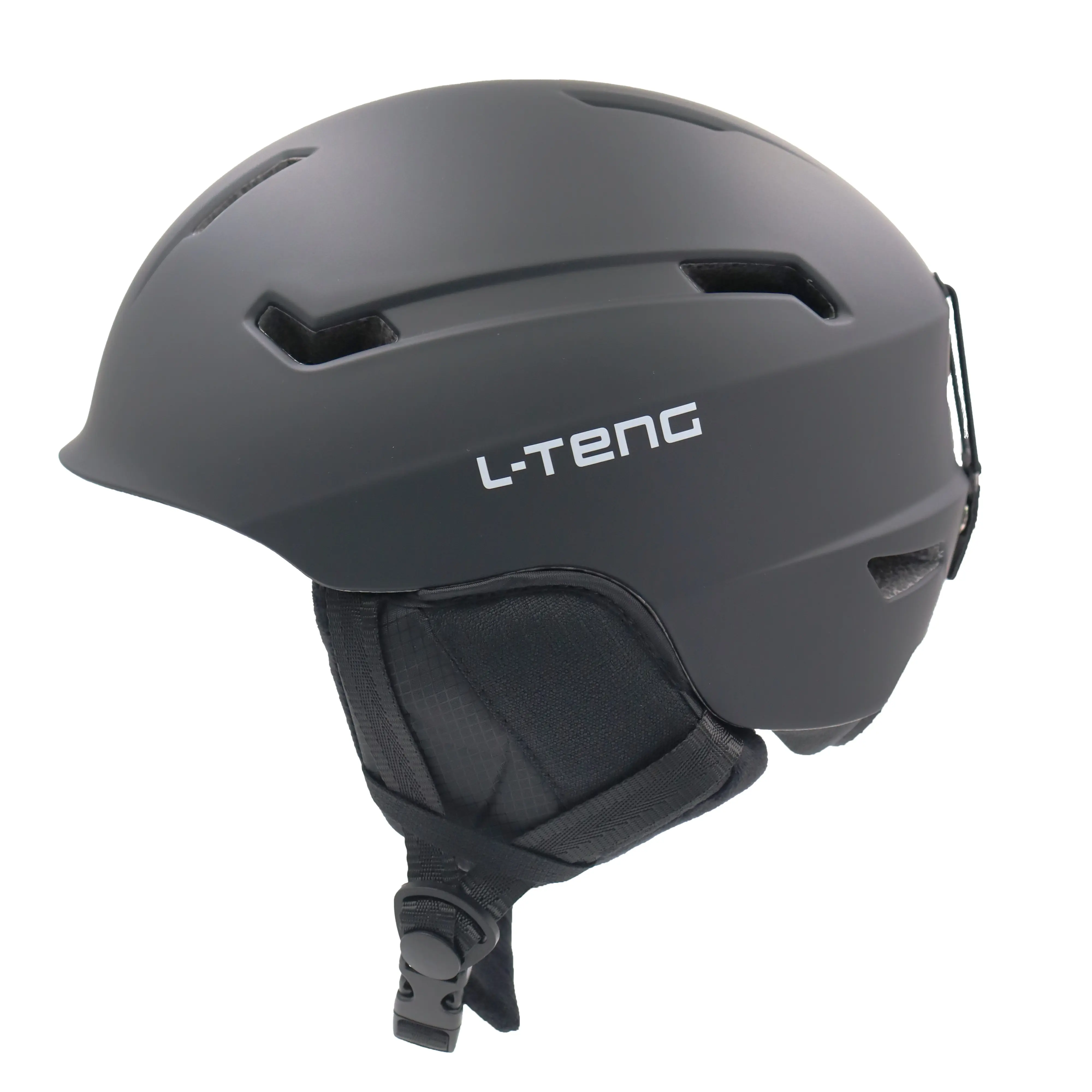 L-TENG Safety Certified Ski Helmet - Unisex Professional Snowboard Head Gear with Removable Liner, Breathable, Windproof, Warm, Buckle Closure for Winter Outdoor Ice Skating, S Purple Size, Adjustable, Ventilated