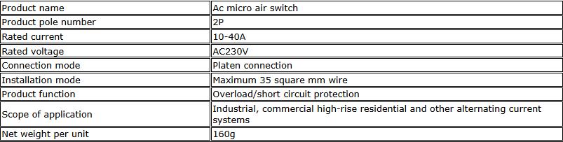 YOKOMA 2 Pole 40A Miniature Circuit Breaker Air Switch, Dual Protection MCB for Household Electrical Safety