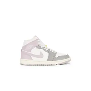 Jordan Air Jordan 1 Mid Sneaker in Sail, Particle Rose & Enigma Stone