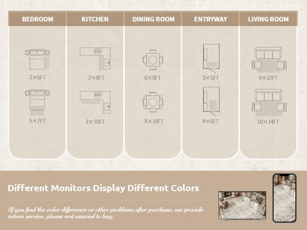 MontVoo Elegant Distressed Area Rug for Living Room Decor, Machine Washable, Easy to clean & Ultra Soft, Vintage Home Decor, Bedroom Decor, Kitchen, Office Room & Kids' Room Rug, TikTok Shop Deals