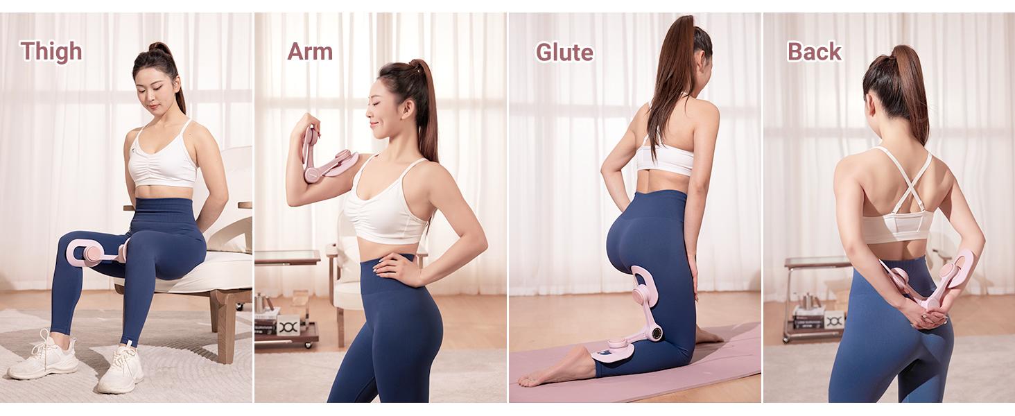 Merach Thigh Trainer Home Fitness Equipment for Inner Thigh, Legs, Arms, Arm Trimmers Optional Versions: Standard, Strap, Smart Counter Blue