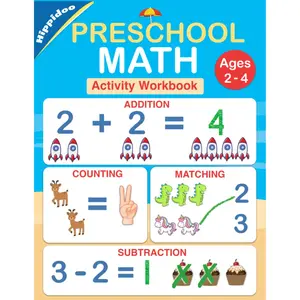 Preschool Math Workbook: Number Tracing and Simple Math Activities, Paperback