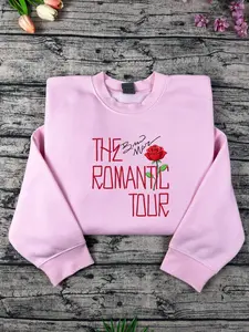 The Romantic Embroidered Sweatshirt, Romantic tour sweatshirt/ hoodie, concert for fans, music fan sweatshirt