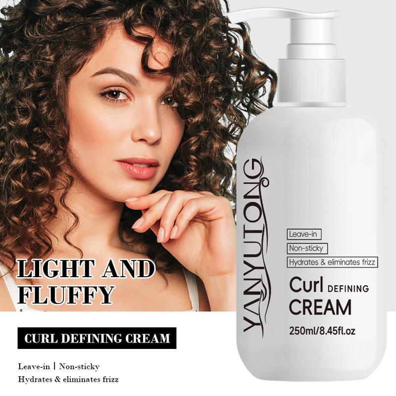 Curl Styling & Nourishing Cream – Hydrates, Enhances Curl Shape, Reduces Frizz, Softens Hair, Smooth Finish, Improves Curl Elasticity, Lightweight Formula, Daily Hair Care for Men & Women