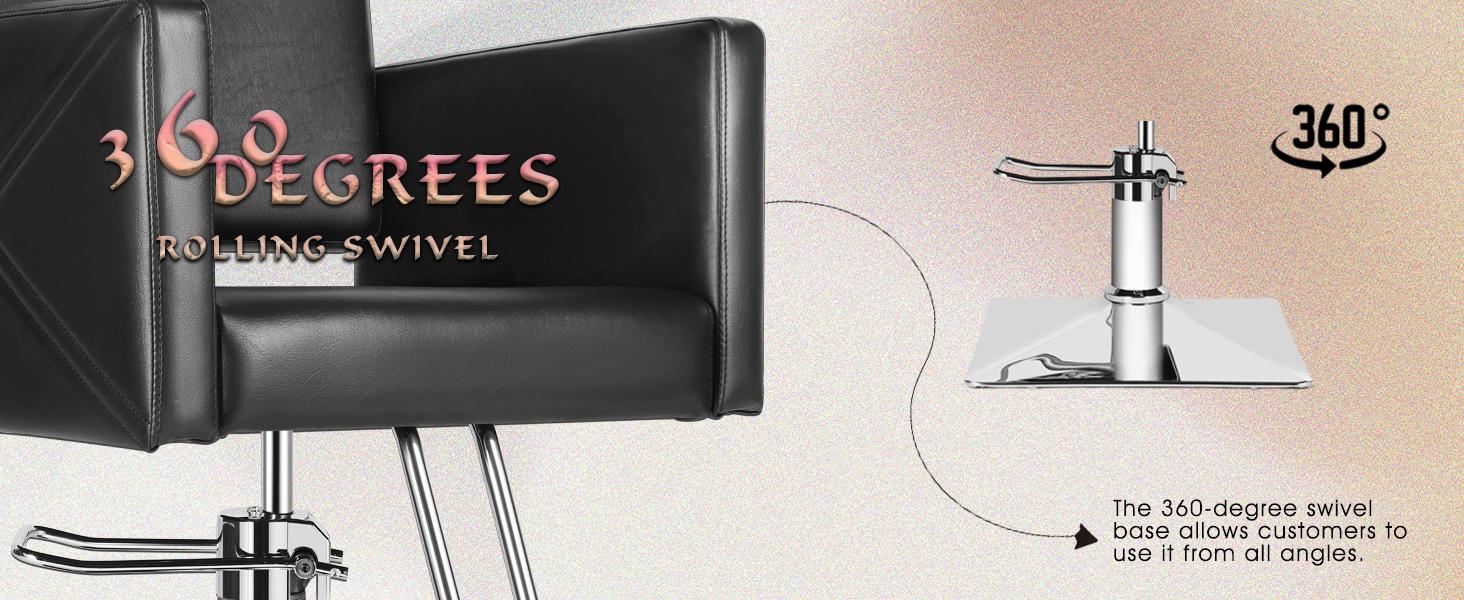 Stylist Chair Salon Chair for Hair Stylist with Heavy Duty Hydraulic Pump 360 Degrees Rolling Swivel Max Load Weight 330 Lbs