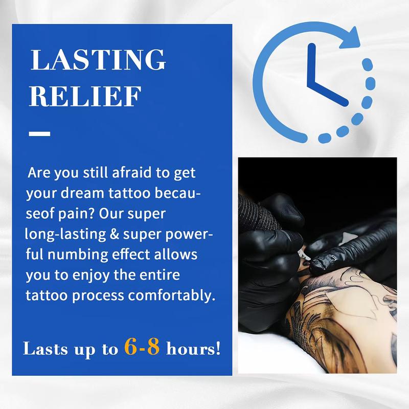 TKSX Tattoo Numbing Cream, Relief Cream for Laser Removal, Waxing, Eyebrow Threading, TKTX Tattoo External Cream (10g*4pcs)