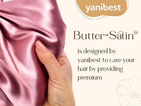 YANIBEST Double Layer Satin Silk Bonnet for Sleeping Hair Bonnet with Elastic Tie Band for Curly Hair Wig Caps Beanpaste Pink TikTokShopBlackFriday