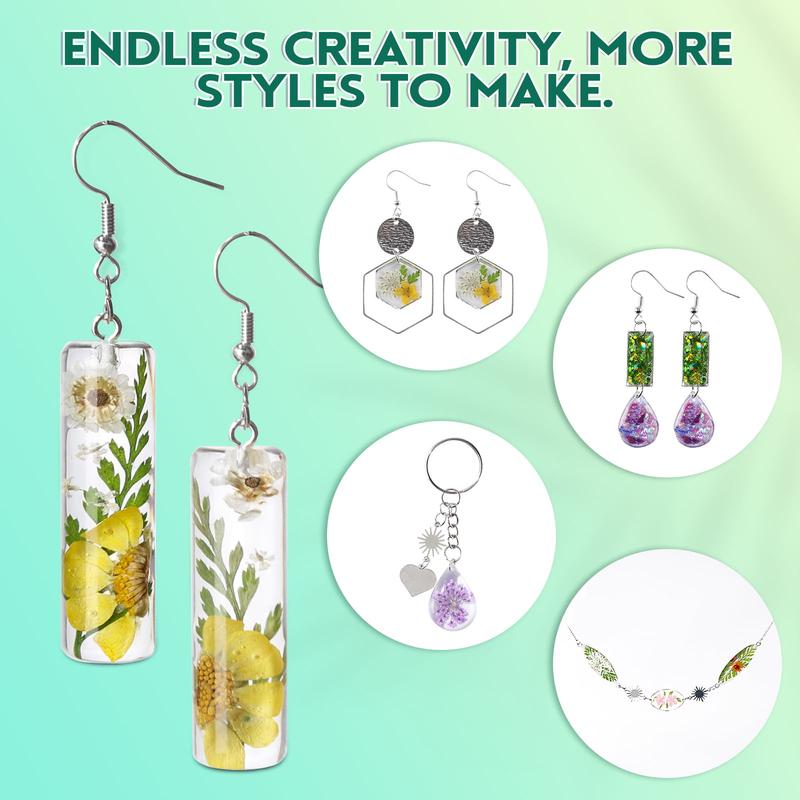 Dainty Jewelry All in One UV Resin Kit,Beginner Resin Kit,Resin Accessories,Christmas Gifts, DlY Handmade Holiday GiftCrafts,Comes With Tutorial For Beginners - Let's Resin