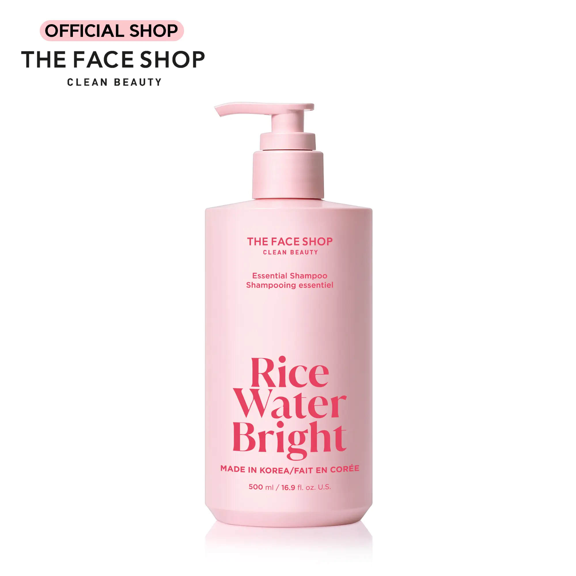 [THE FACE SHOP] Rice Water Bright Essential Shampoo | Korean Hair Care for Dull, Dry & Damaged Hair | Gentle Cleanse with Rice Protein, Ceramide, Lipids & Vitamins | Strengthens Roots & Helps Prevent Hair Loss for Silkier, Smoother Hair