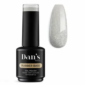 Rubber Base Starlight White Gel Coat | Milky Color with Glitters