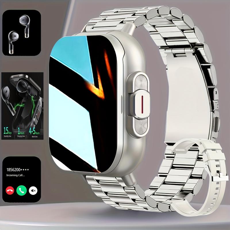 All-in-One Smartwatch with Video Call & Crown Flip Camera! 2.1" HD Touchscreen, Built-in Wireless Earbuds, Fitness Tracker for Android iPhone. Make Calls, Music, 10+ Sports Modes. # 1 Gift Idea! Wearable Medical Smartphone All-in-One Smartwatch with Video Call & Crown Flip Camera! 2.1" HD Touchscreen, Built-in Wireless Earbuds, Fitness Tracker for Android iPhone. Make Calls, Music, 10+ Sports Modes. # 1 Gift Idea! Wearable Medical Smartphone