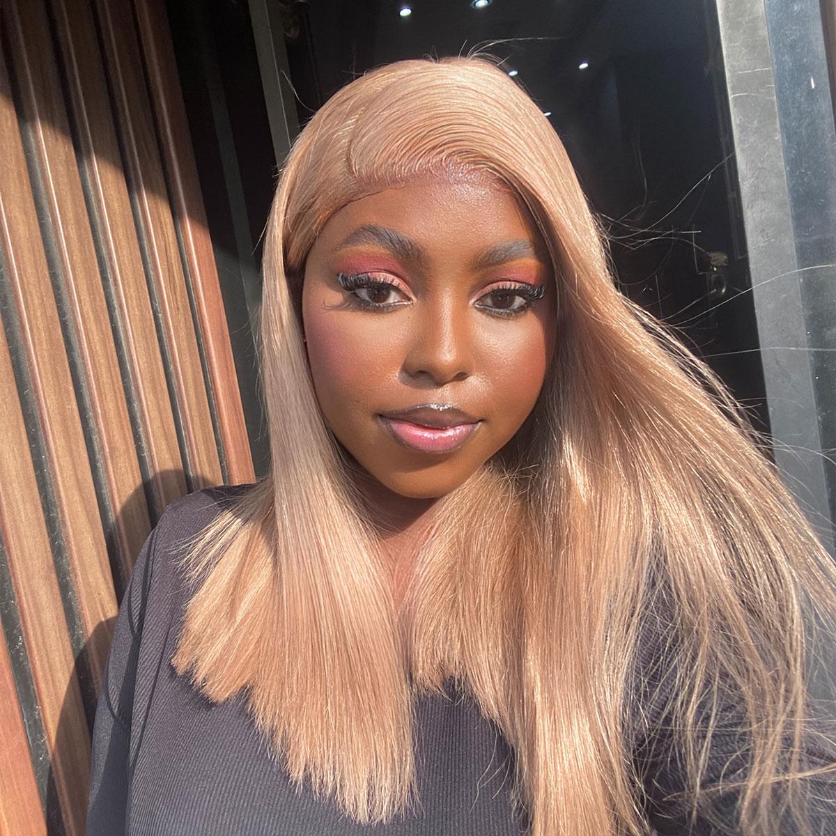 Arabella Designer Style 6x5 Glueless Frontal Lace Long Bob Wig 99J# Burgundy Red Blunt Cut Super Silky Straight Grab to Go Human Hair Lace Closure Wig