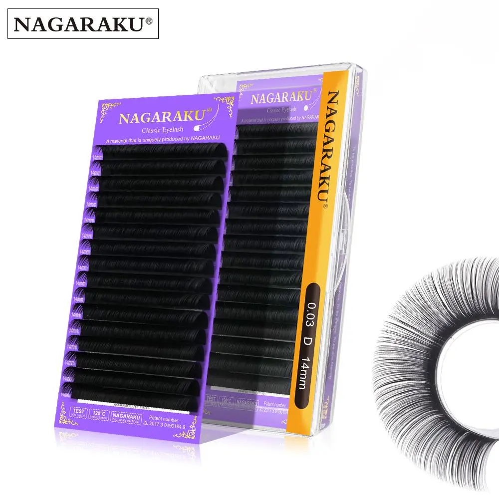 NAGARAKU Eyelashes Makeup classical 0.03mm Individual Eyelash Faux Cils Eyelash Extension for Professionals Soft Natural Mink 2026 New