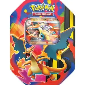 Pokemon TCG Mega Charizard Tin (Mega Charizard Y) (4 packs) pokemon day