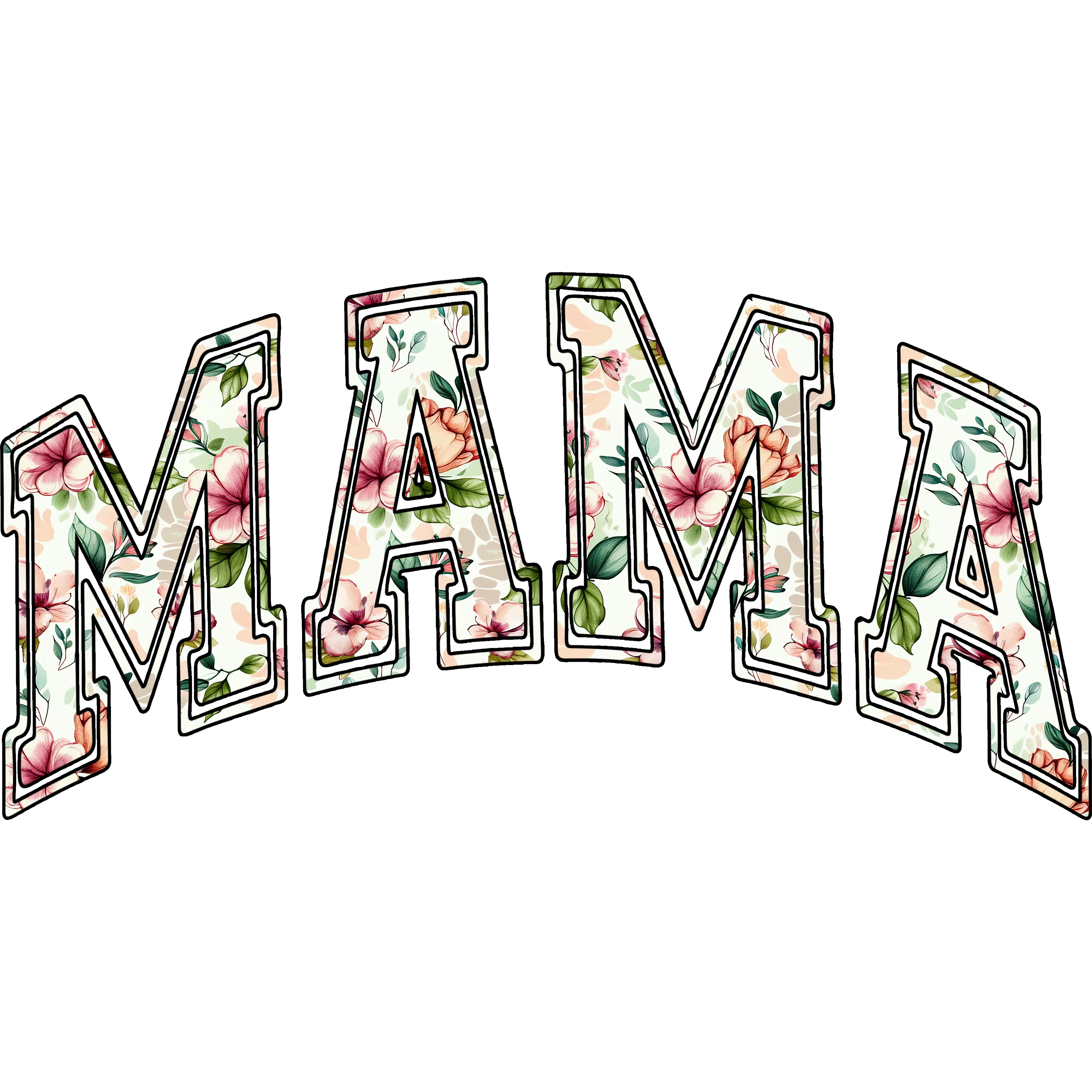 DTF Transfer – Mama Floral Multi Sizes (MO-TX003)