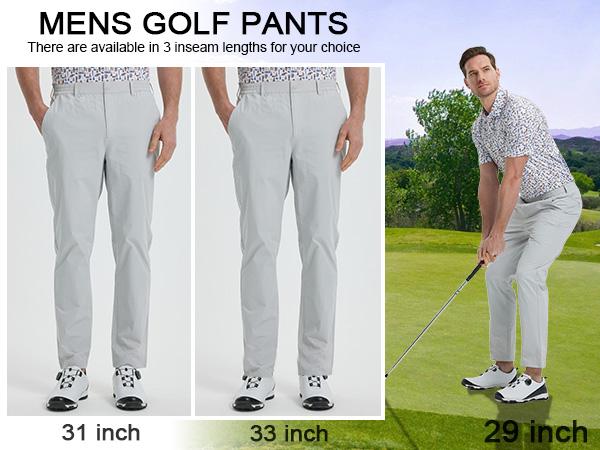 MAELREG Mens Plain Waterproof Pants, Lightweight Stretch Golf 5-Pocket Workwear Utility Trousers Outdoor Menswear MAELREG Mens Plain Waterproof Pants, Lightweight Stretch Golf 5-Pocket Workwear Utility Trousers Outdoor Menswear