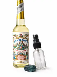 Authentic Yellow Peruvian Agua de Florida 270ml with free 1 oz Spray Bottle